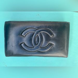 Authentic Coco Chanel Caviar Wallet